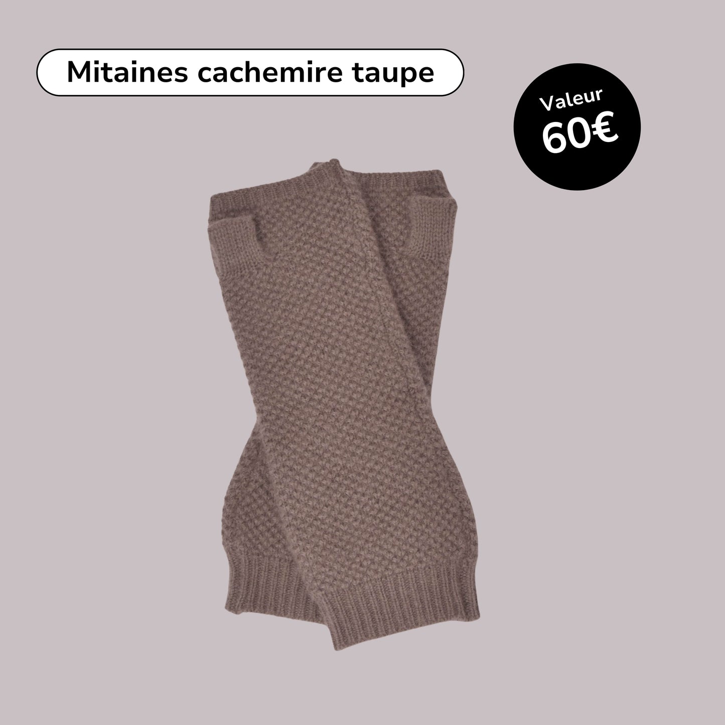 Trio cachemire taupe