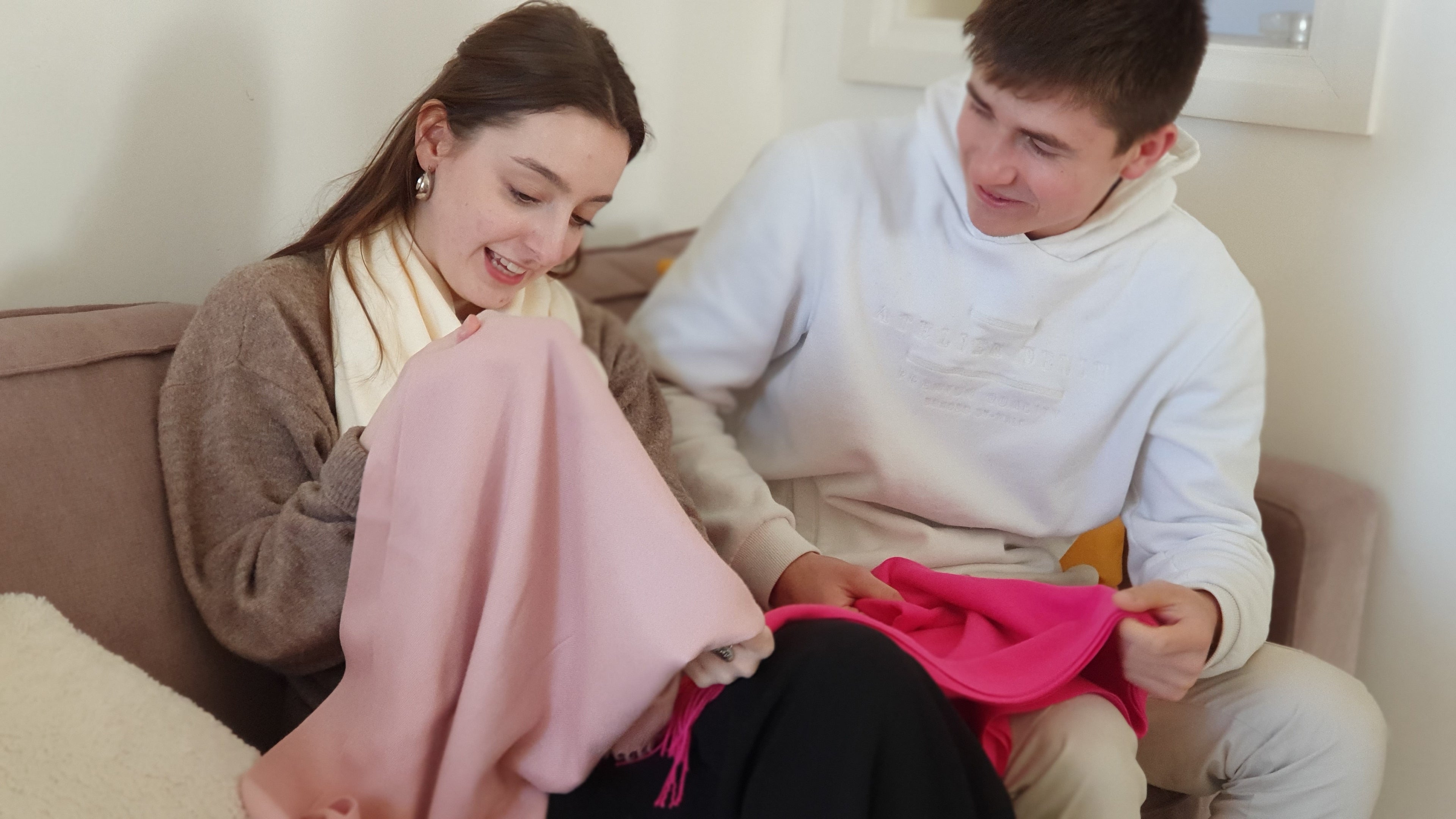 nuances echarpe rose