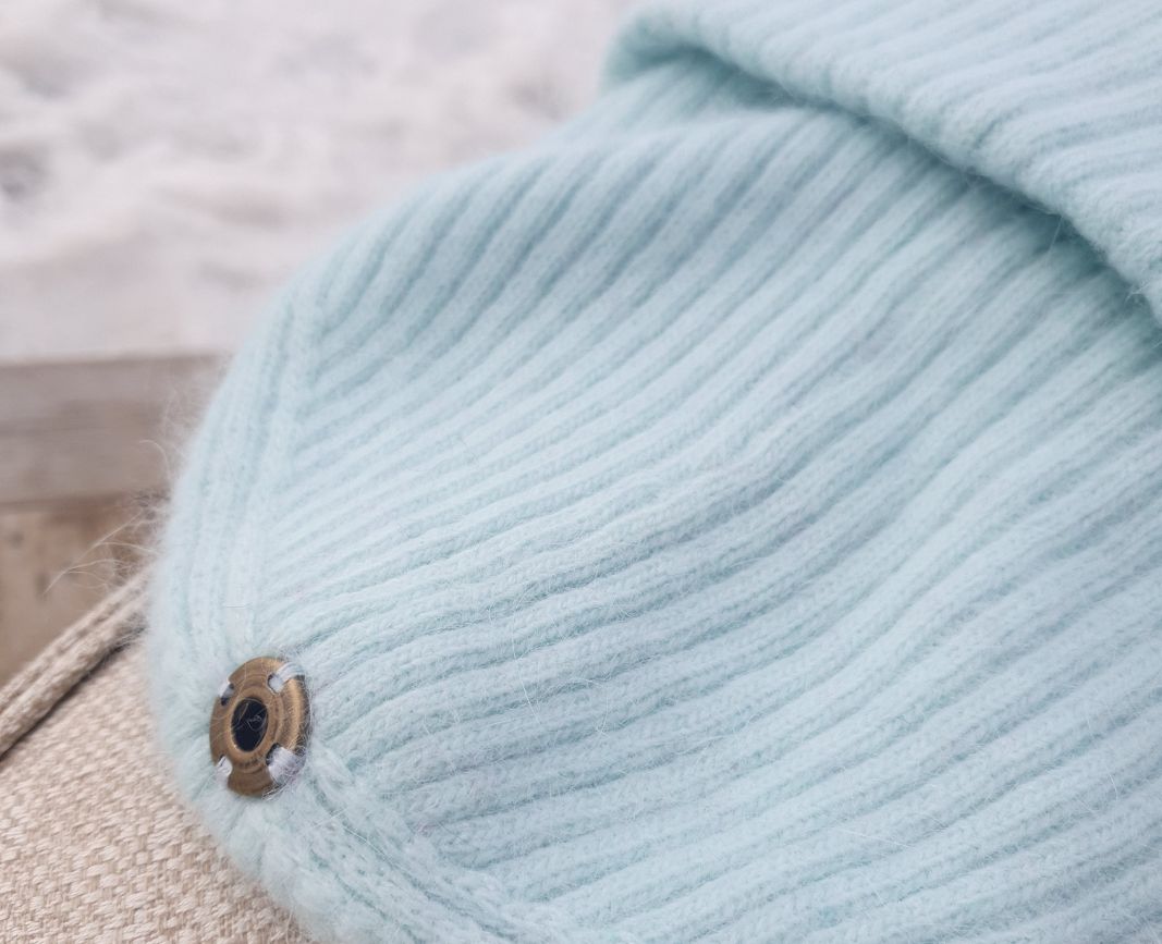 bonnet cachemire bleu qualite