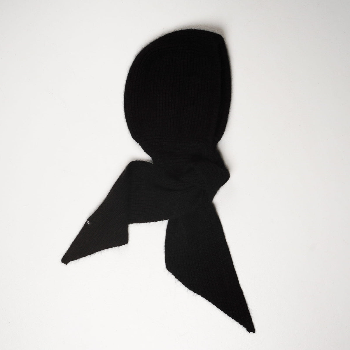 Capuche amovible cachemire noir