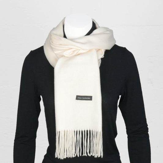 echarpe cachemire ivoire