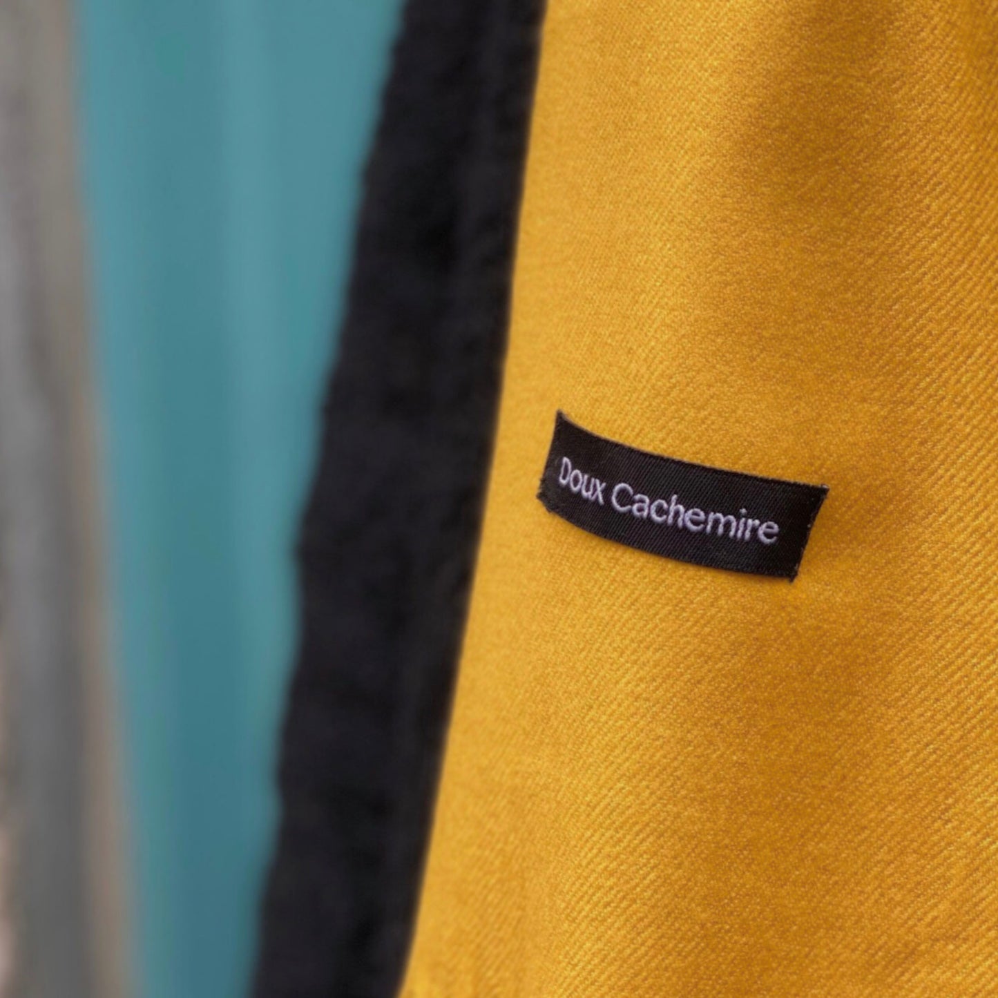 Écharpe Cachemire Jaune moutarde