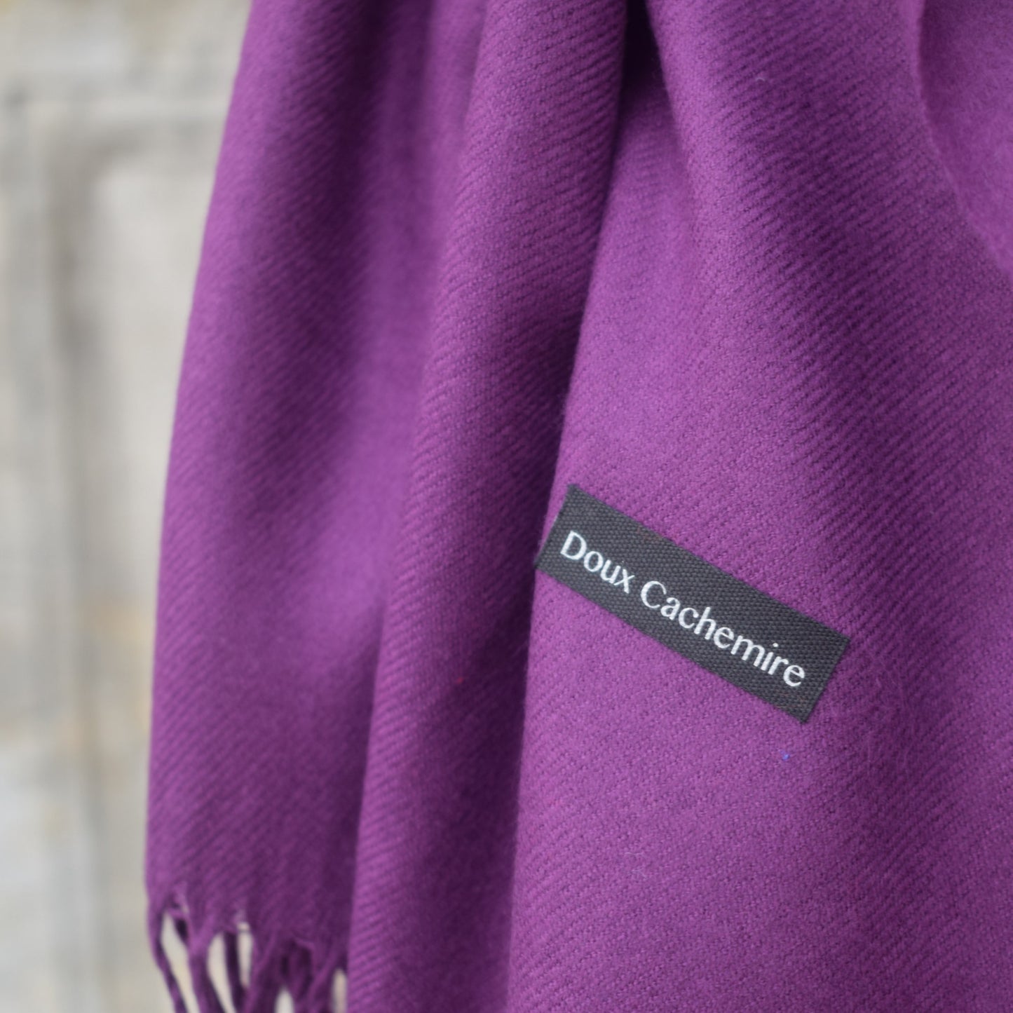 echarpe cachemire violette
