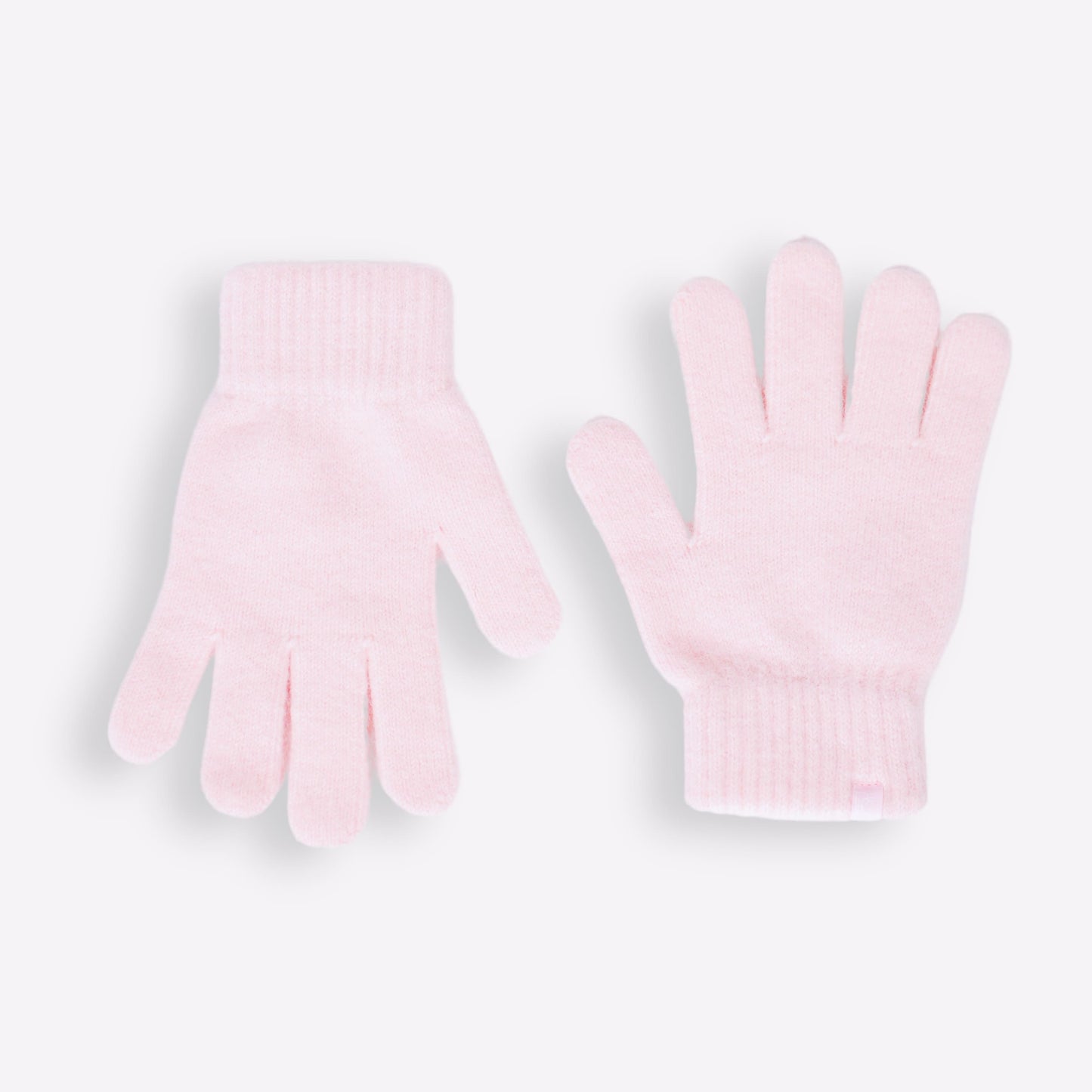 gants cachemire rose poudre