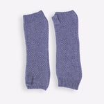 Mitaines cachemire bleu chiné