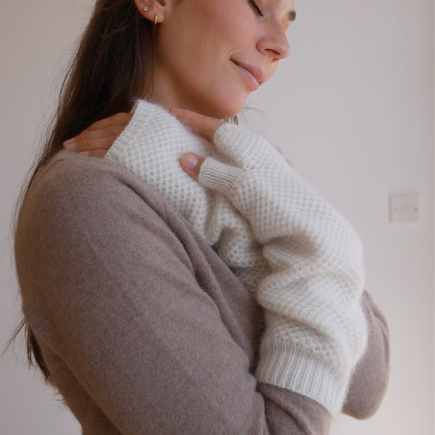 Mitaines cachemire ivoire