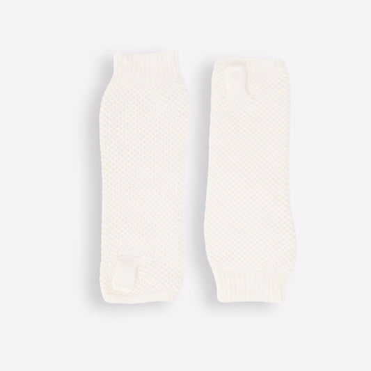 Mitaines cachemire blanc