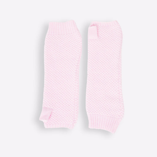 Mitaines cachemire rose poudré