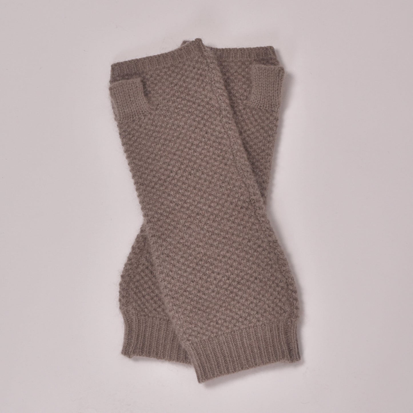 Mitaines cachemire taupe