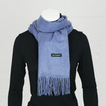 Écharpe Cachemire Bleue Chinée