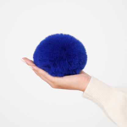 Pompon amovible bleu roi
