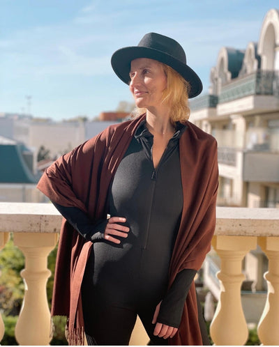 avis echarpe marron doux cachemire