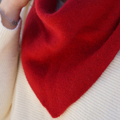 Bandana cachemire bordeaux