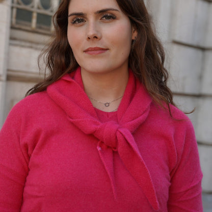 Bandana cachemire fuchsia