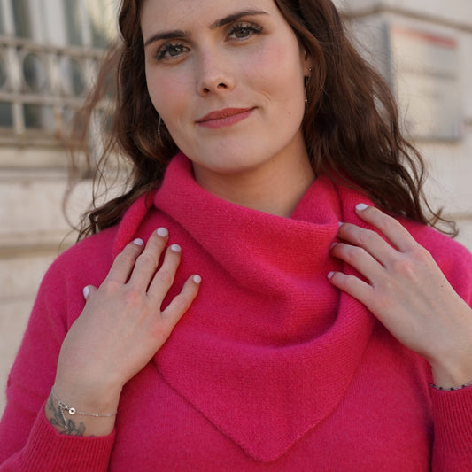 Bandana cachemire fuchsia