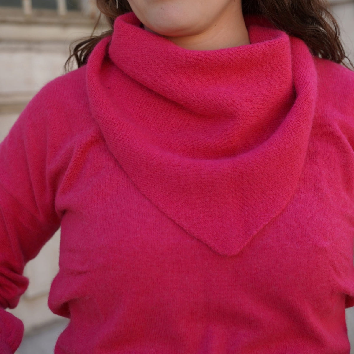 Bandana cachemire fuchsia