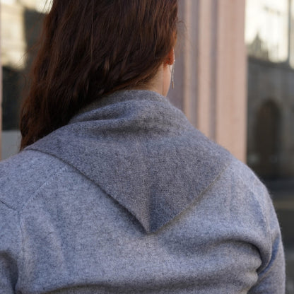 Bandana cachemire gris chiné