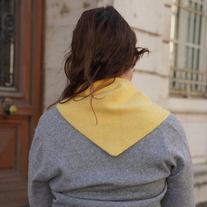 Bandana cachemire jaune