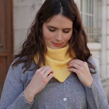 Bandana cachemire jaune