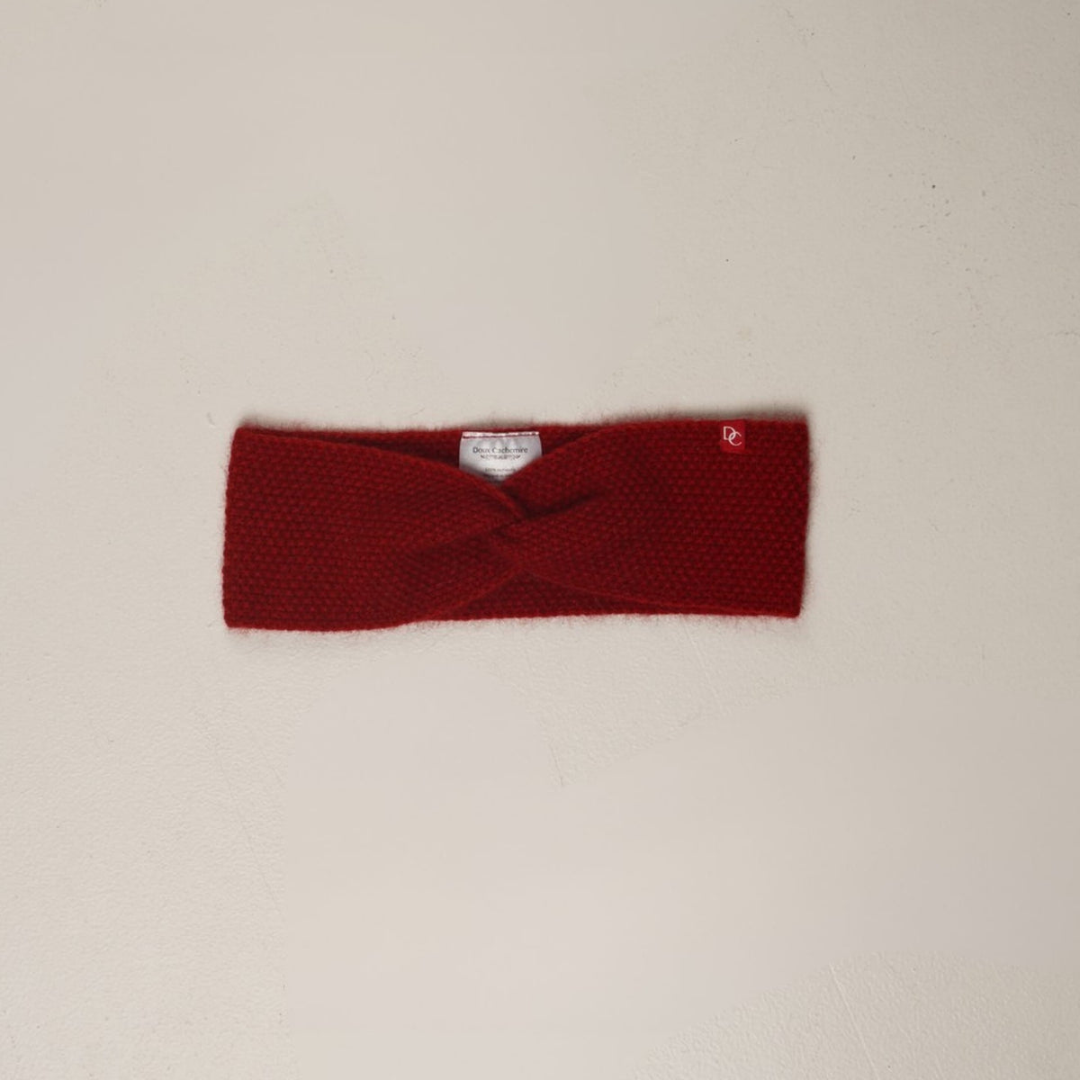 Bandeau cachemire bordeaux