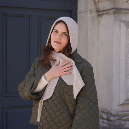 Capuche amovible cachemire sable