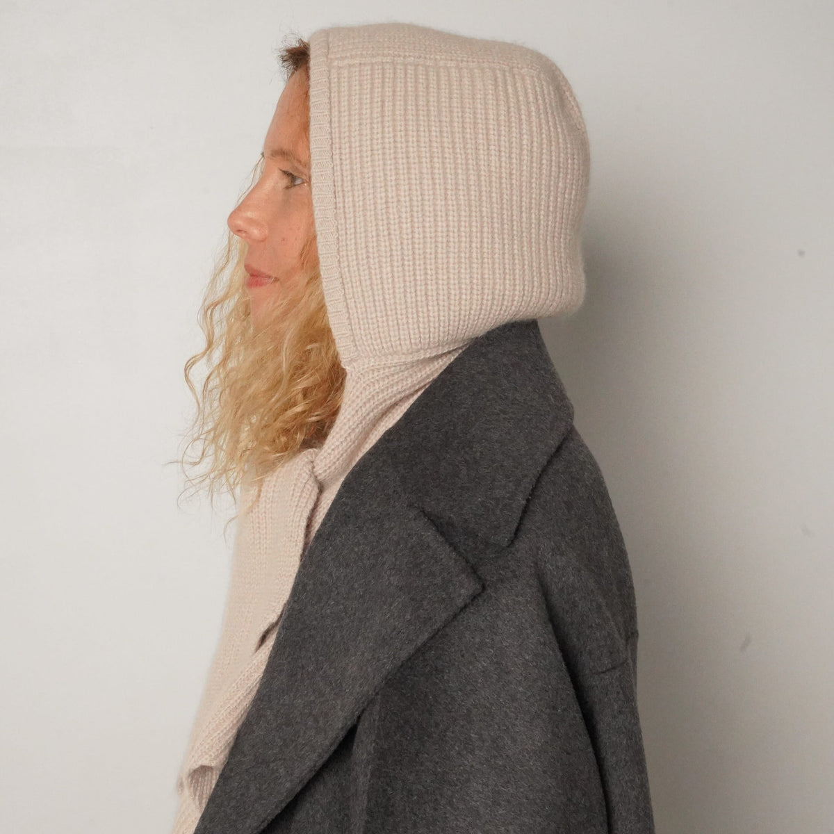 Capuche amovible cachemire sable