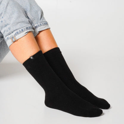 Chaussettes cachemire noir