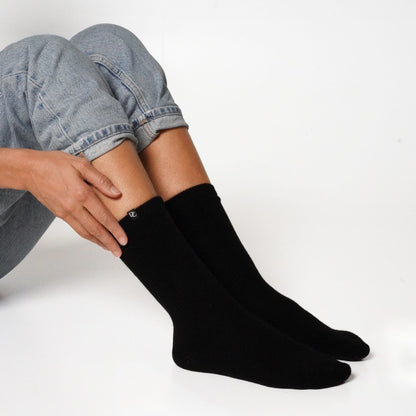 Chaussettes cachemire noir