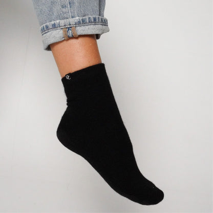 Chaussettes cachemire noir