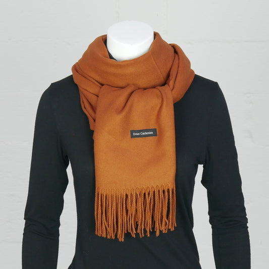 echarpe cachemire cuivre