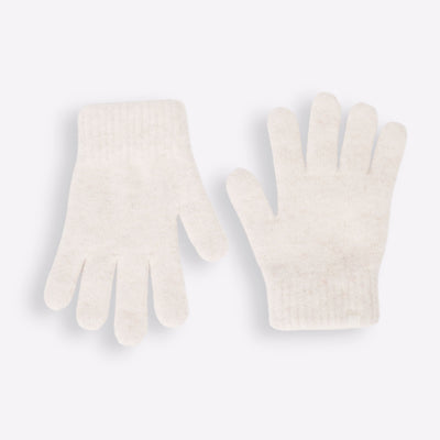 gants cachemire beige