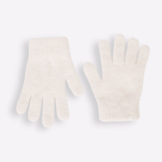 gants cachemire beige