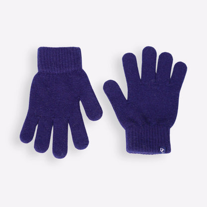 gants cachemire bleu marine