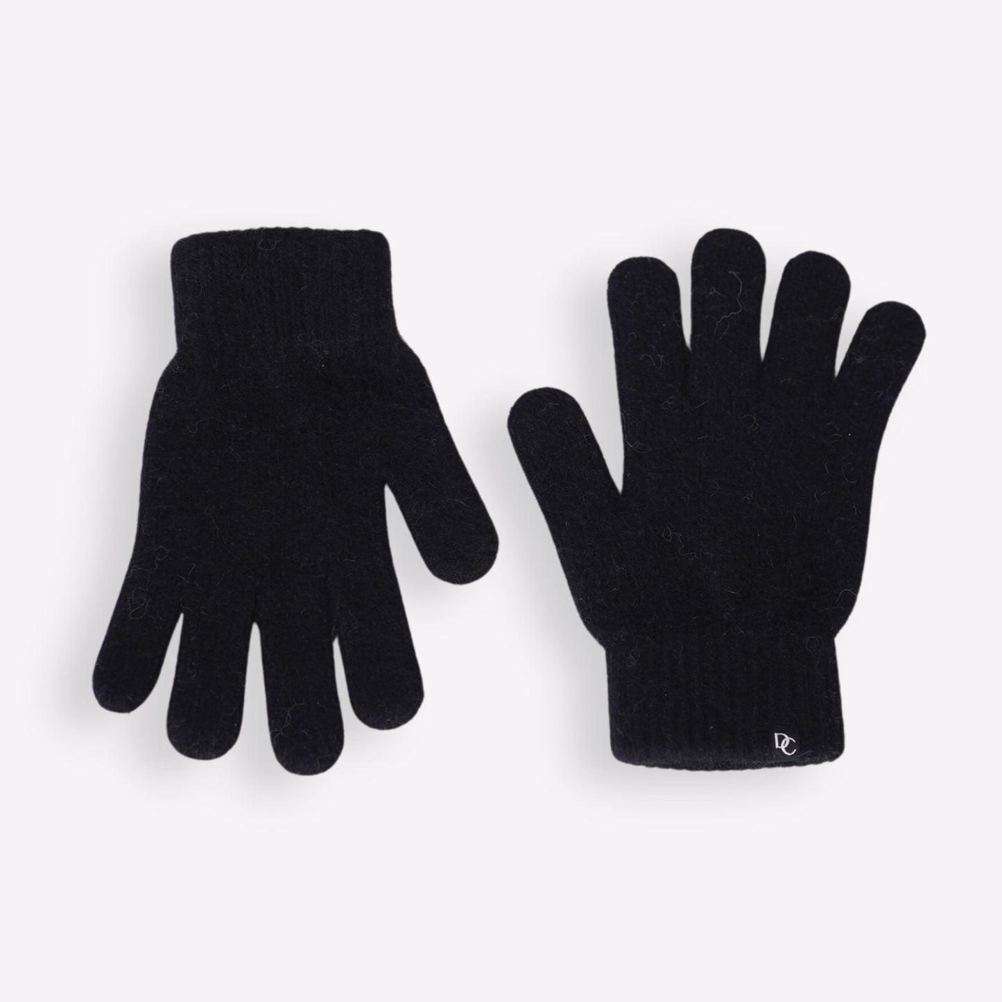 gants cachemire noir