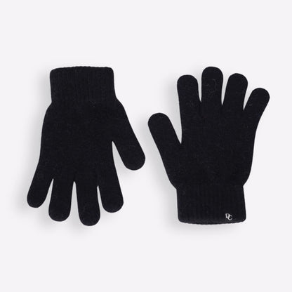 gants cachemire noir