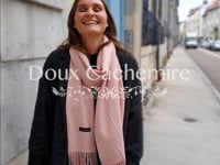 Écharpe Cachemire Rose poudrée